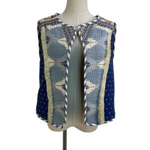 Alix of Bohemia Eskimo Vest Quilted Ikat